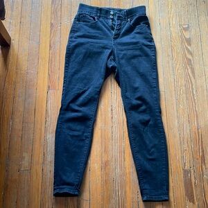 Fashion to Figure black skinny jeans with elastic synch waist